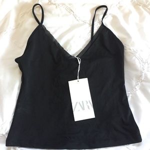 NWT Zara black tank SZ S